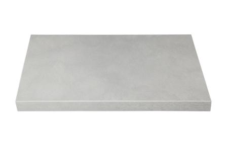 Fertigstufen - DekoStairs "aragon grey"<br/>Sandwichkonstruktion (40 mm) mit beidseitig 0,8 mm erhöht abriebfesten Schichtstoff der Firma Resopal beleimt. Schmalflächen mit 2 mm ABS Kante PUR beschichtet. Kanten horizontal gerundet.