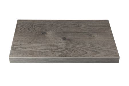 Fertigstufen - DekoStairs "mountain lodge"<br/>Sandwichkonstruktion (40 mm) mit beidseitig 0,8 mm erhöht abriebfesten Schichtstoff der Firma Resopal beleimt. Schmalflächen mit 2 mm ABS Kante PUR beschichtet. Kanten horizontal gerundet.