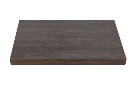 Fertigstufen - DekoStairs "wenge, brownish"<br/>Sandwichkonstruktion (40 mm) mit beidseitig 0,8 mm erhöht abriebfesten Schichtstoff der Firma Resopal beleimt. Schmalflächen mit 2 mm ABS Kante PUR beschichtet. Kanten horizontal gerundet.